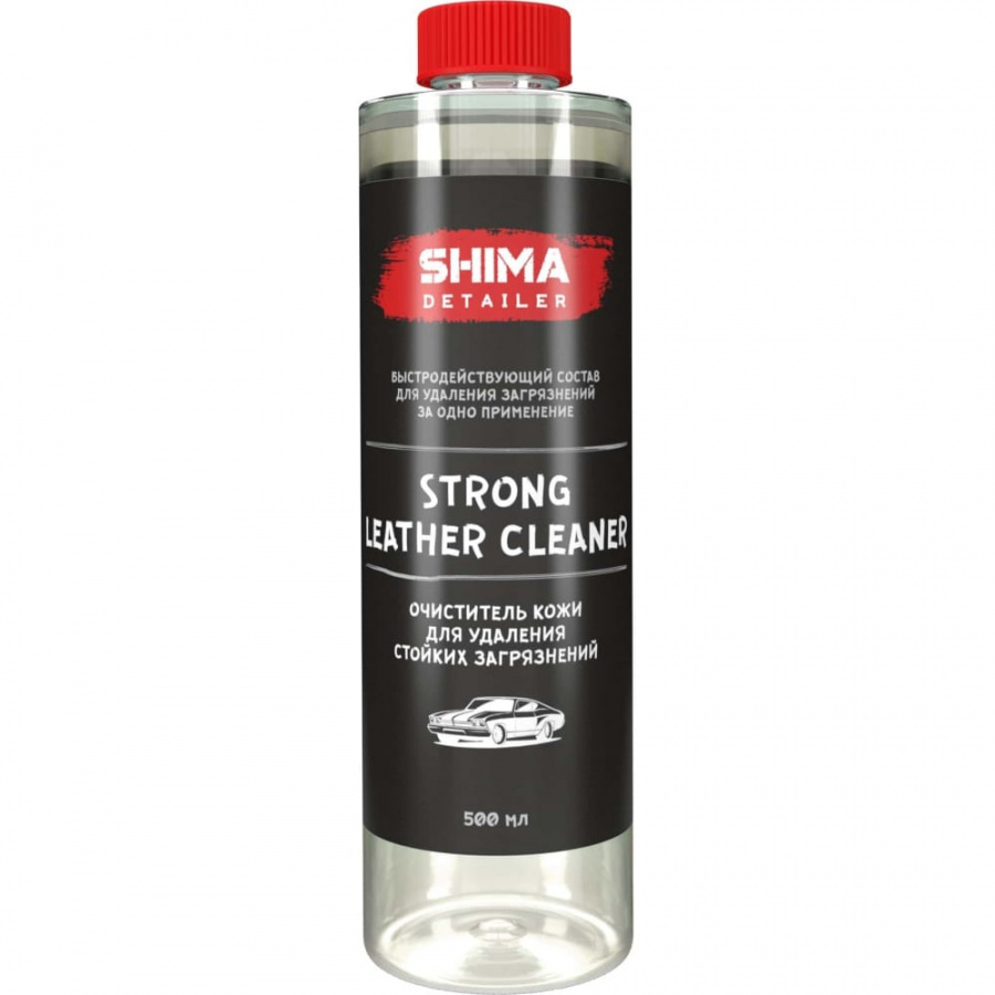 Очиститель кожи для удаления стойких загрязнений SHIMA DETAILER STRONG LEATHER CLEANER