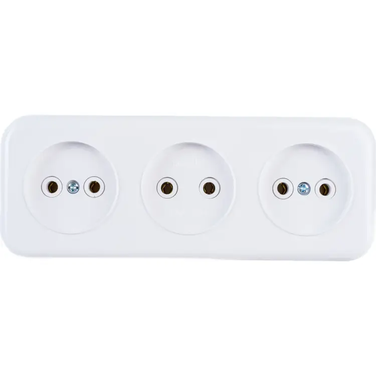 Трехместная розетка BYLECTRICA Прочие изделия РА16-244