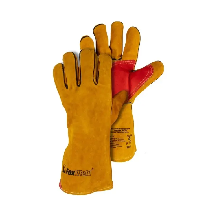 Термостойкие кожаные краги Foxweld Защитник КС-03 8499