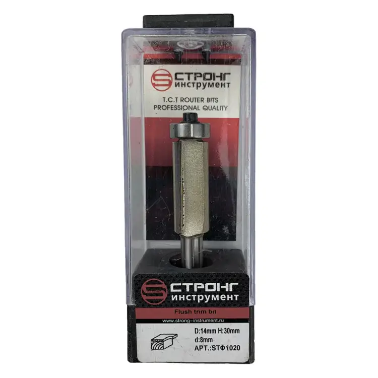 Кромочная прямая фреза по дереву Strong СТФ-10201430