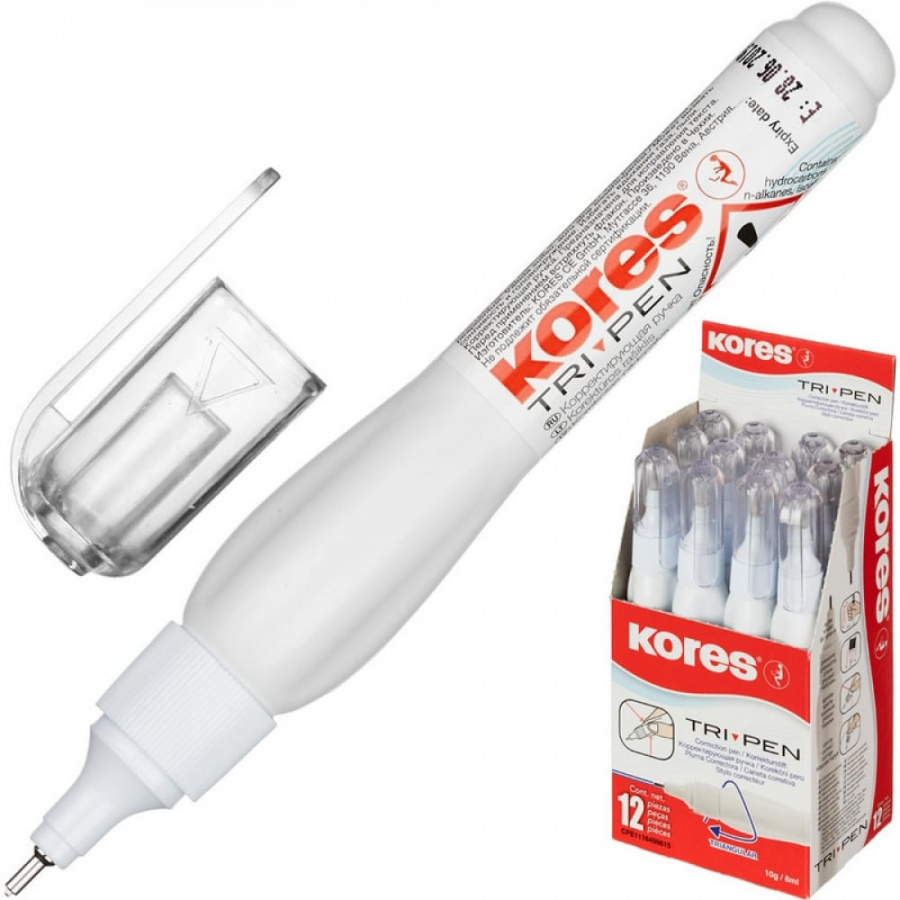 Корректирующая ручка Kores Tri Pen