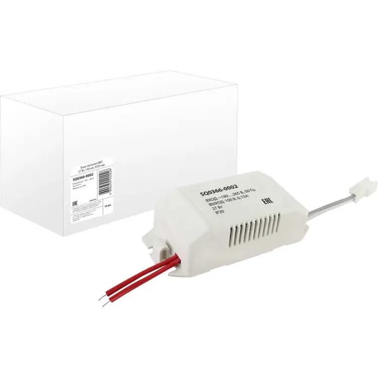 Блок питания TDM ELECTRIC ИБП 27 Вт, 150 мА, IP20 нар. SQ0366-0002