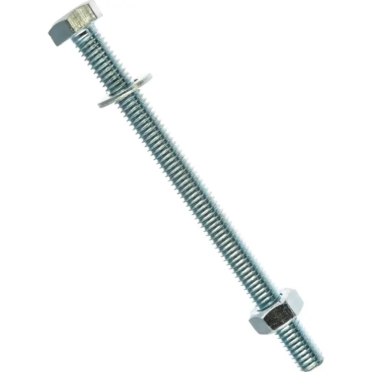 Оцинкованный шестигранный болт Tech-Krep М6х80 DIN933 (4 шт.) 112721