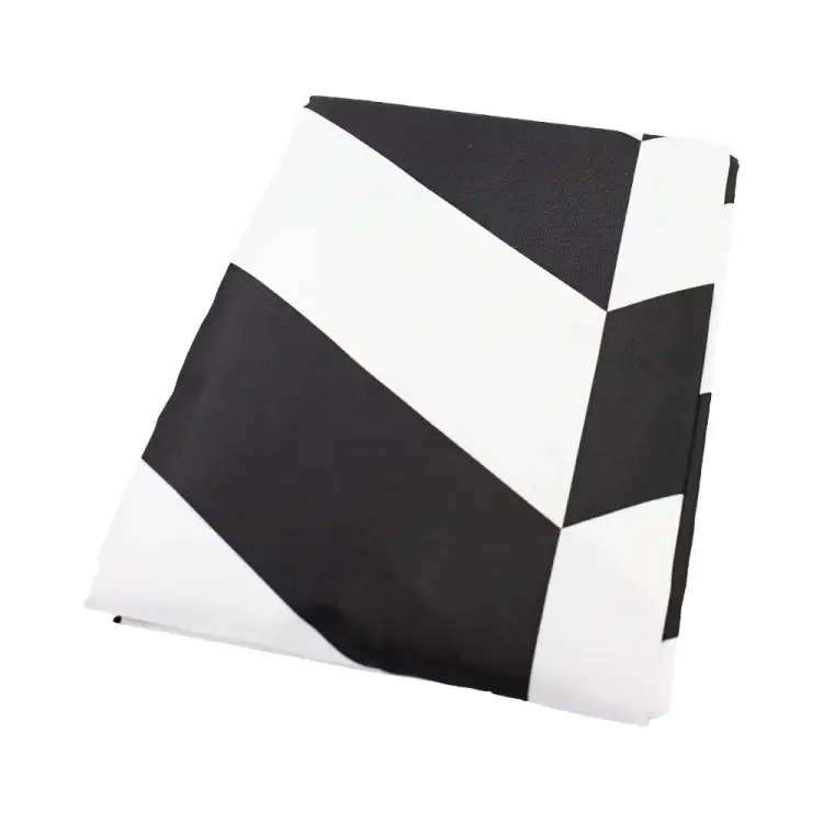 Штора для ванной комнаты Bath Plus Staggered Square black ch-21303