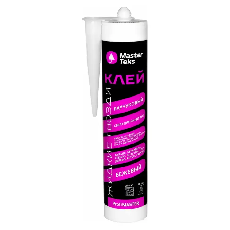 Сверхпрочный каучуковый клей MASTERTEKS PROFMASTER 901 53411