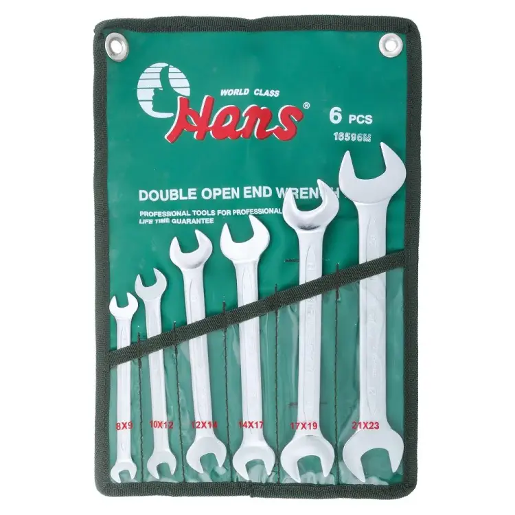 Комплект рожковых ключей HANS 16596M