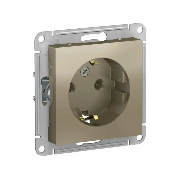 Одноместная розетка Systeme Electric СП ATLAS DESIGN ATN000543 1240326