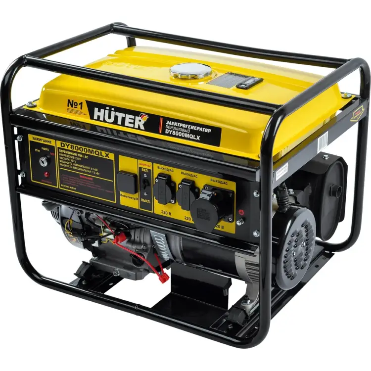 Бензиновый электрогенератор Huter DY8000MQLX 900/64/1/60