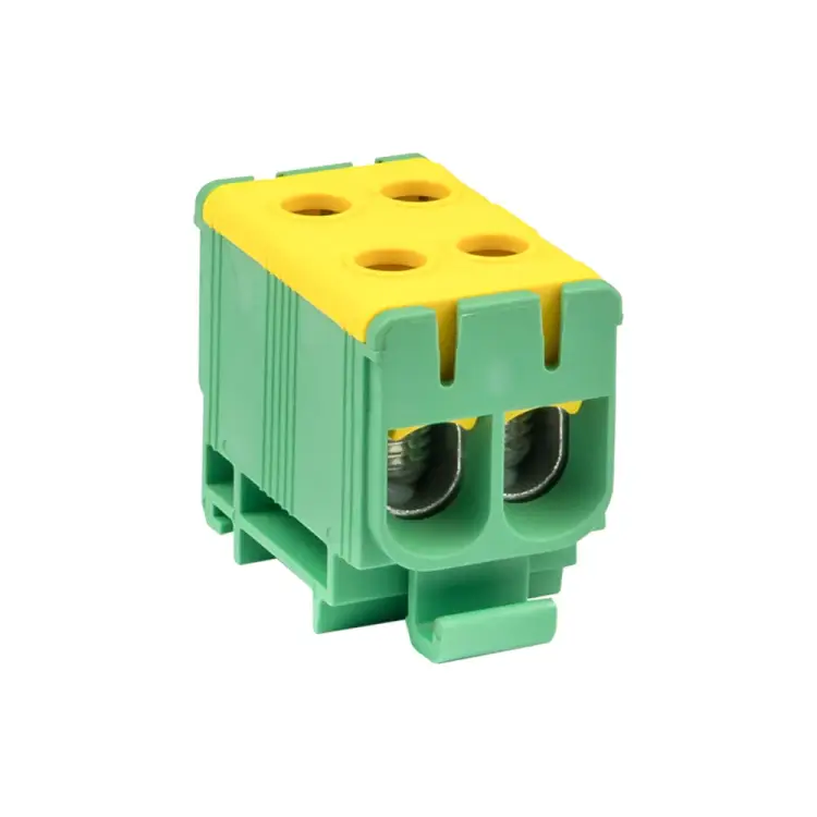 Двойная силовая вводная клемма EKF КСВ PROxima plc-kvs2-16-50-y-green