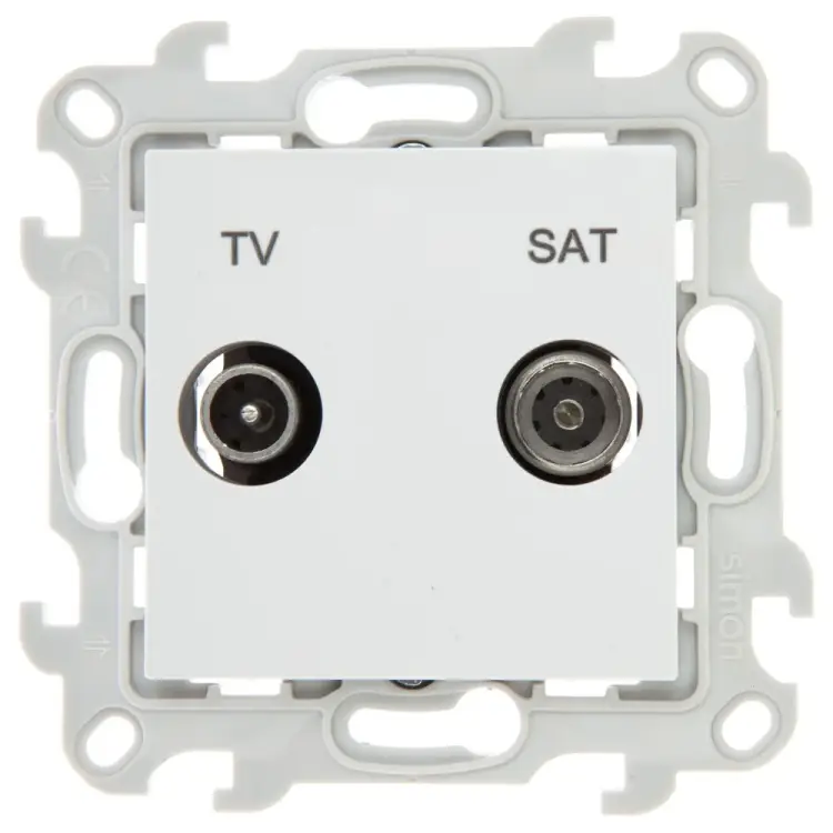 Проходная розетка tv-sat Simon 2410485-030