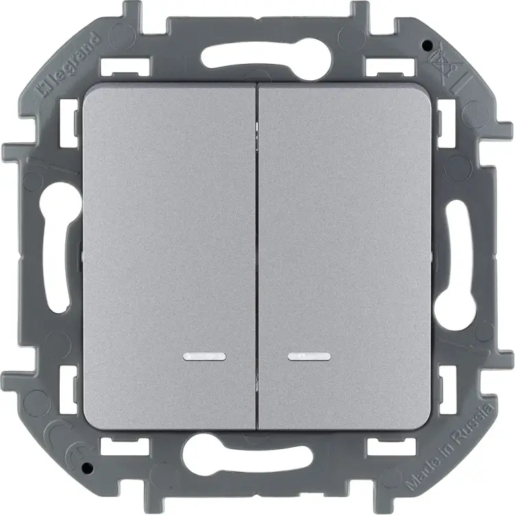 Двухклавишный выключатель Legrand INSPIRIA 673632