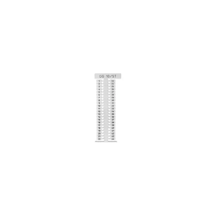 Вертикальная маркировка Klemsan D-NS 6x10; 0.0.0.5.812325