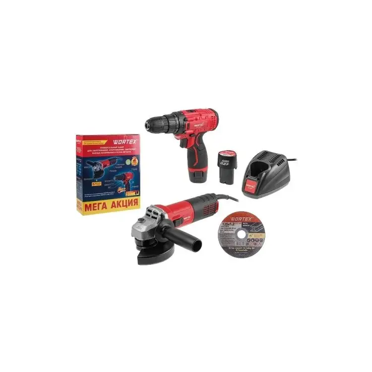 Набор электроинструмента WORTEX 1329386 Набор электроинструмента WORTEX 1329386