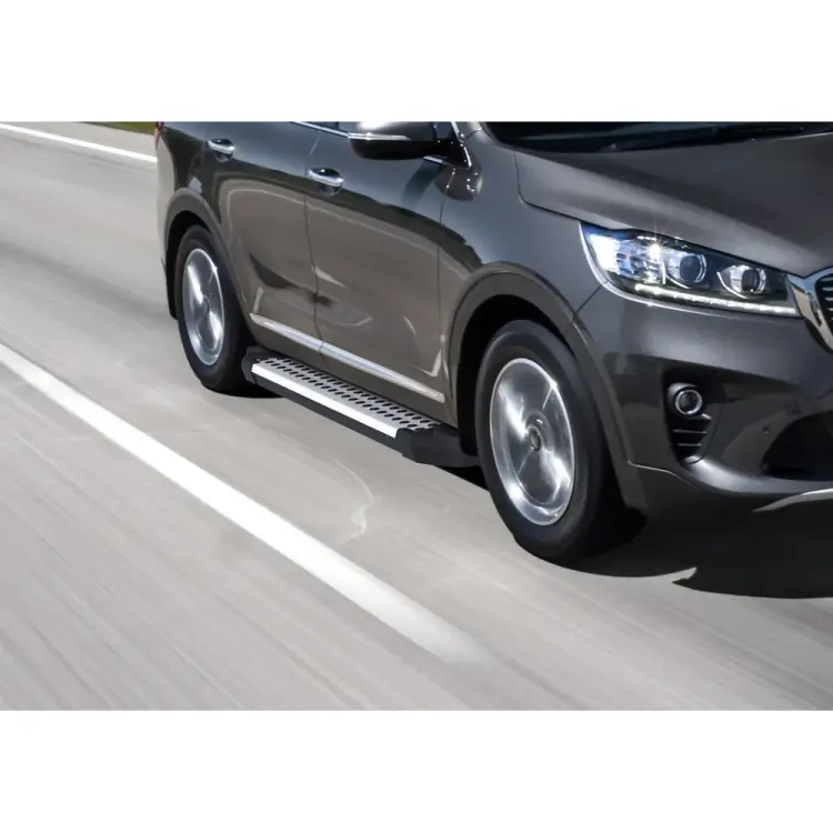 Пороги Kia Sorento III Prime рестайлинг 2018 Rival Bmw-Style круги D180AL.2803.4