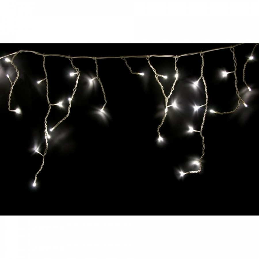 Гирлянда Neon-Night АЙСИКЛ бахрома, 1,8х0,5 м, прозрачный ПВХ, 48LED тепло-белые IP20
