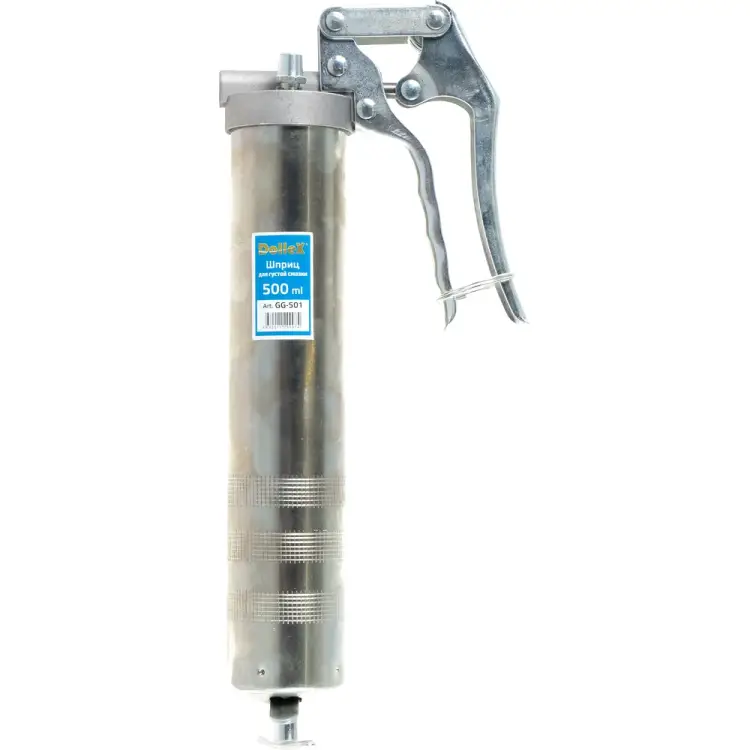 Пистолетный плунжерный шприц для густой смазки для одной руки Dollex GG-501