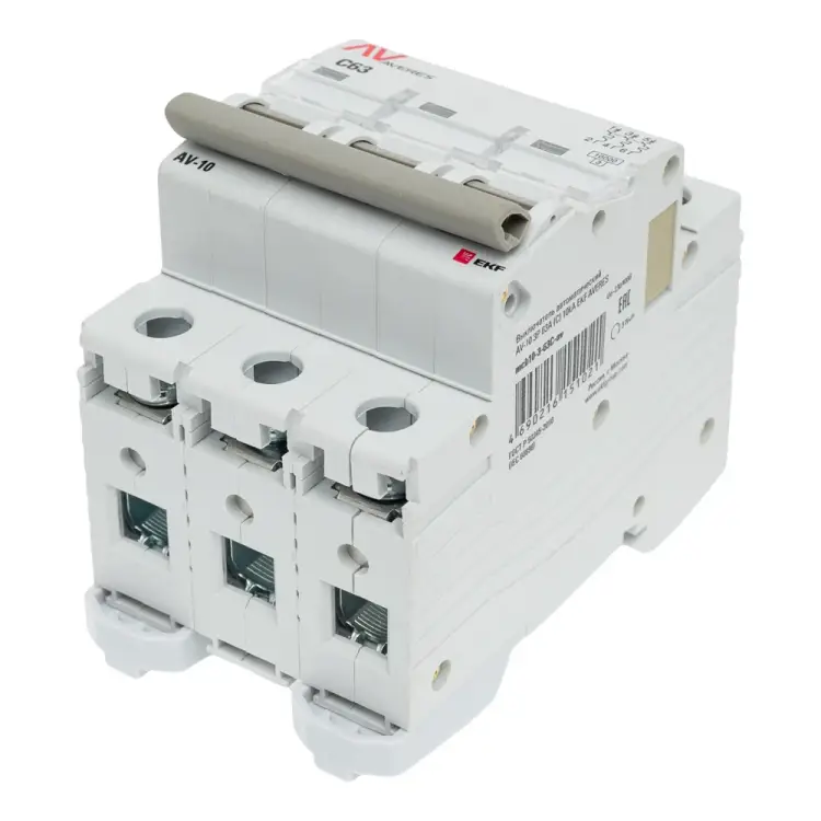 Автоматический выключатель EKF AV-10 AVERES mcb10-3-63C-av
