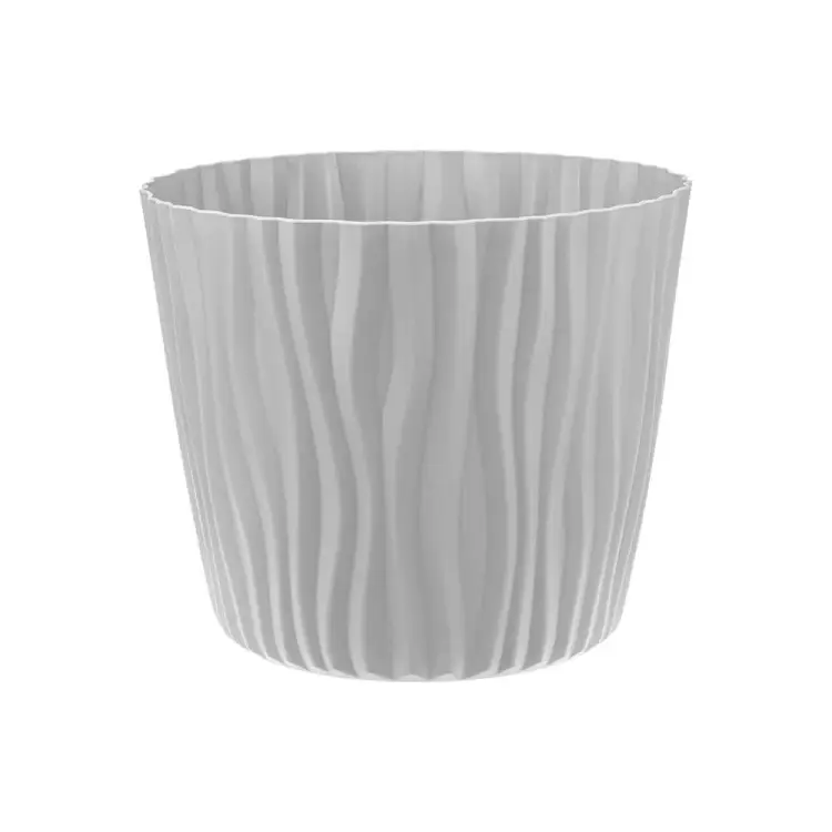 Кашпо IDEA ВОЛНА D250 мм, 8 л, с вкладышем М 3190 М 3190 Серый Кашпо IDEA ВОЛНА D250 мм, 8 л, с вкладышем М 3190 М 3190 Серый