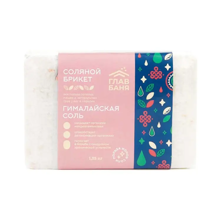 Соляной брикет для бани ГлавБаня Б510074 Соляной брикет для бани ГлавБаня Б510074