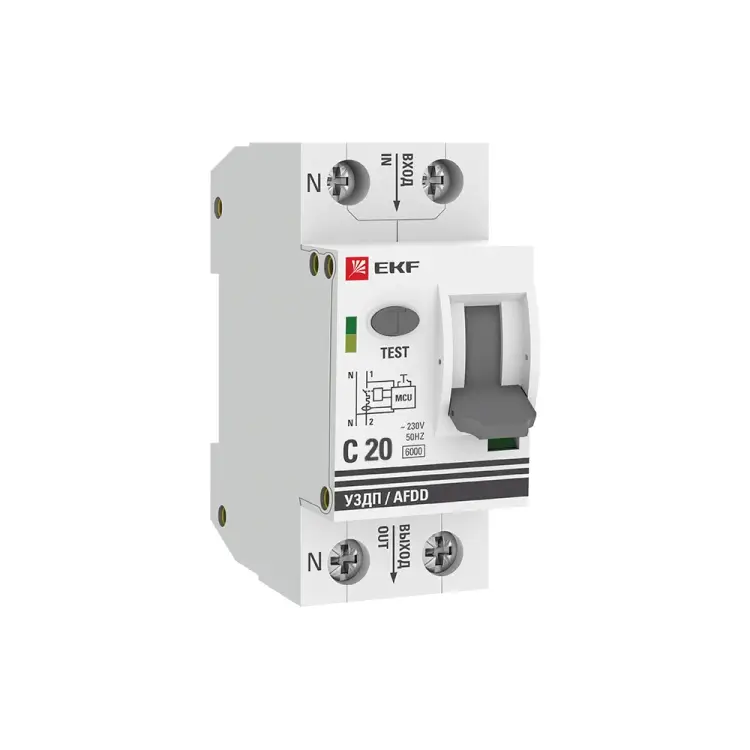 Устройство защиты от дугового пробоя EKF PROxima УЗДП afdd-2-20C-pro