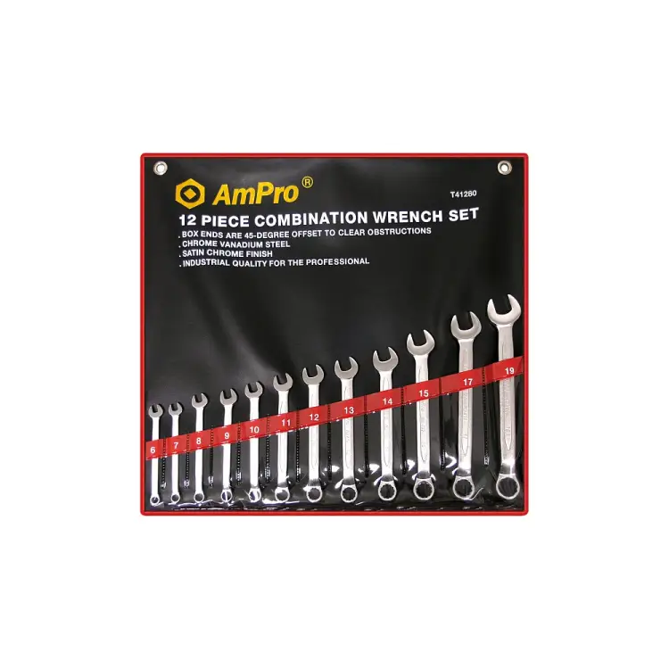 Набор комбинированных ключей AmPro T41280