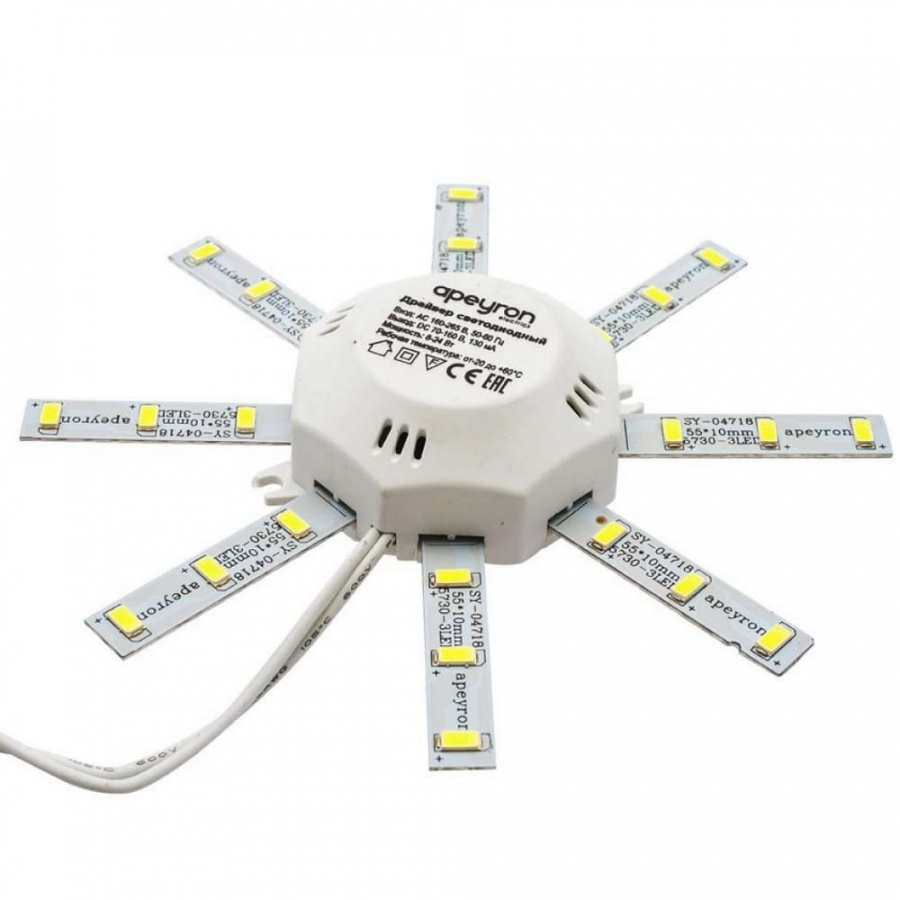 Комплект светодиодных линеек для настенно-потолочного светильника Apeyron 12-15