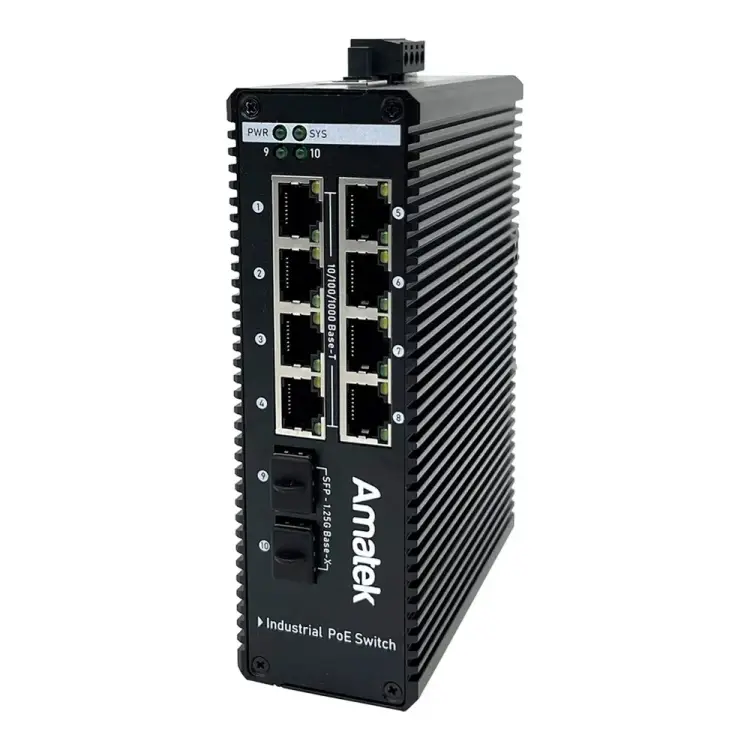 Промышленный управляемый коммутатор Amatek AN-SXGM10P8A 7000659