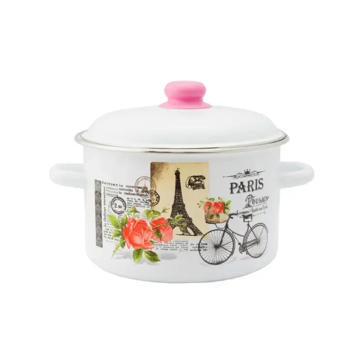 Цилиндрическая эмалированная кастрюля appetite Париж 1RD201М Париж Цилиндрическая эмалированная кастрюля appetite Париж 1RD201М Париж