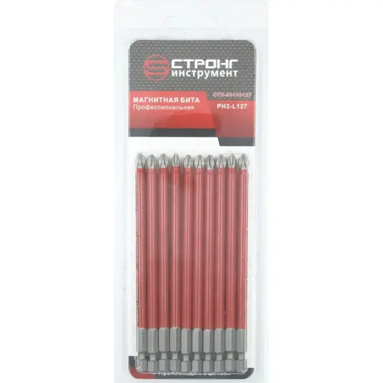 Бита магнитная Strong стп-931 РН2x127 стп-93100127 Бита магнитная Strong стп-931 РН2x127 стп-93100127