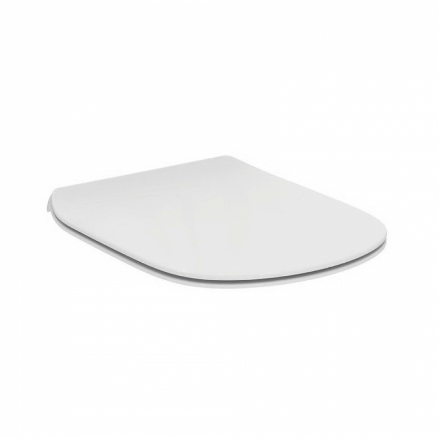 Тонкое сидение и крышка для унитазов Ideal Standard Silk White Белый шелк