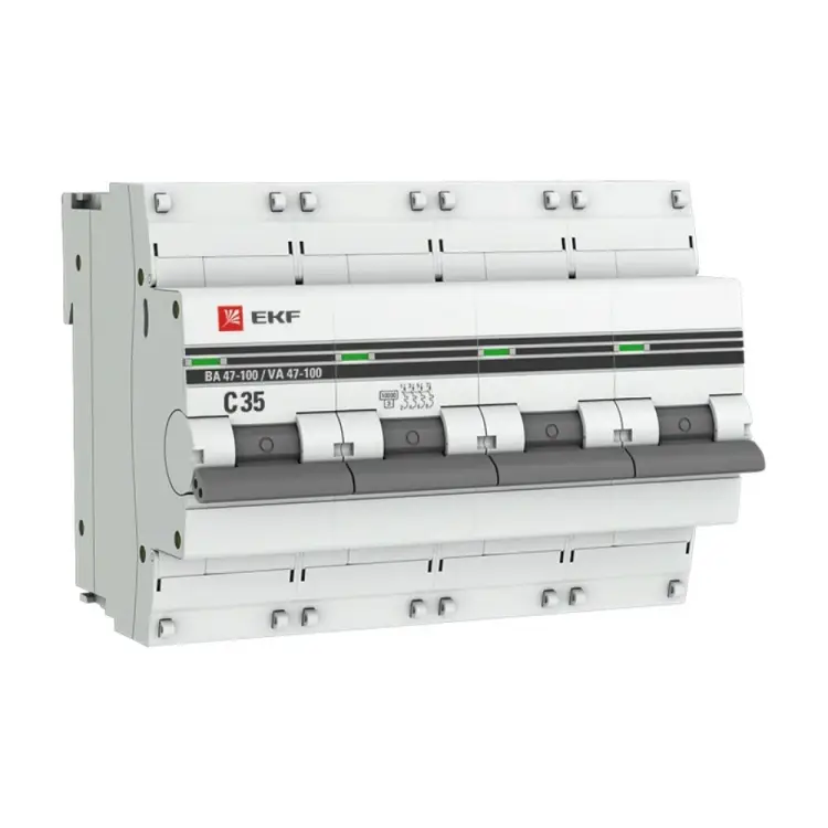 Автоматический выключатель EKF ВА 47-100 PROxima mcb47100-4-35C-pro