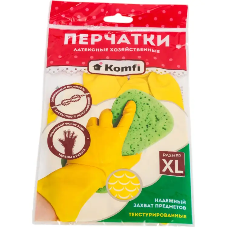 Хозяйственные латексные перчатки Komfi 126933 Хозяйственные латексные перчатки Komfi 126933