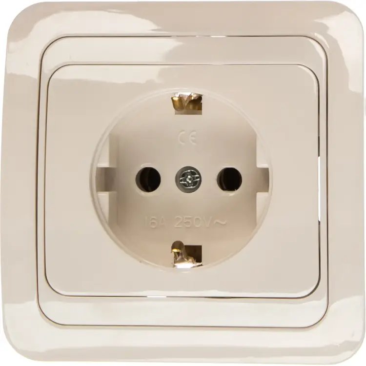 Одноместная розетка Smartbuy Марс SBE-02w-16-S1-Z-c