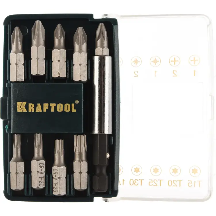 Набор бит KRAFTOOL 26130-H10 Набор бит KRAFTOOL 26130-H10