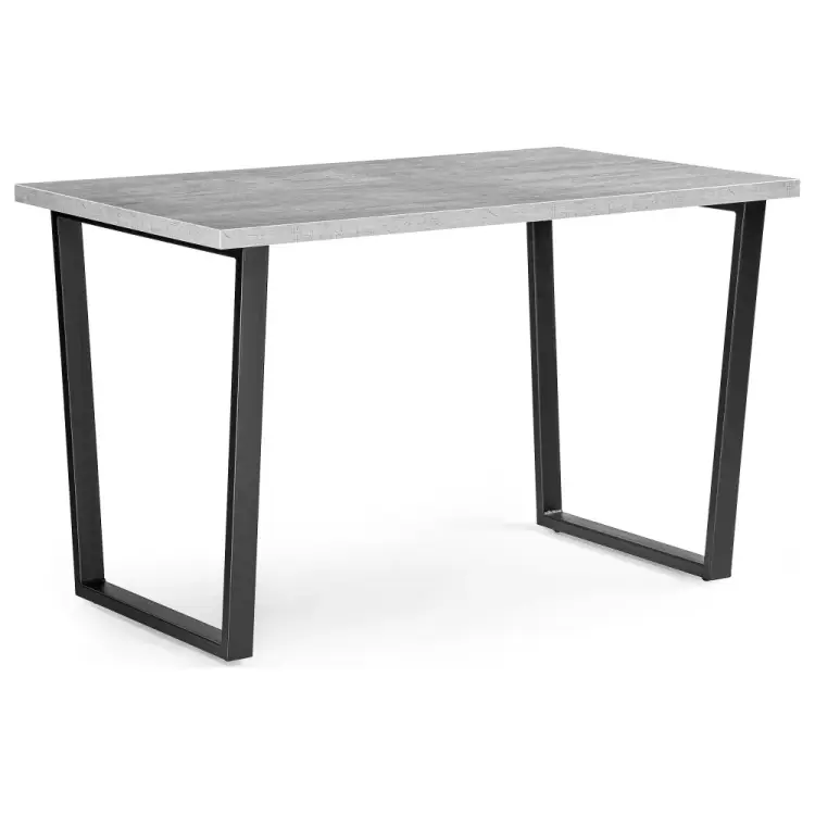 Деревянный стол Woodville Лота Лофт 140 25 мм черный матовый / бетон 489613