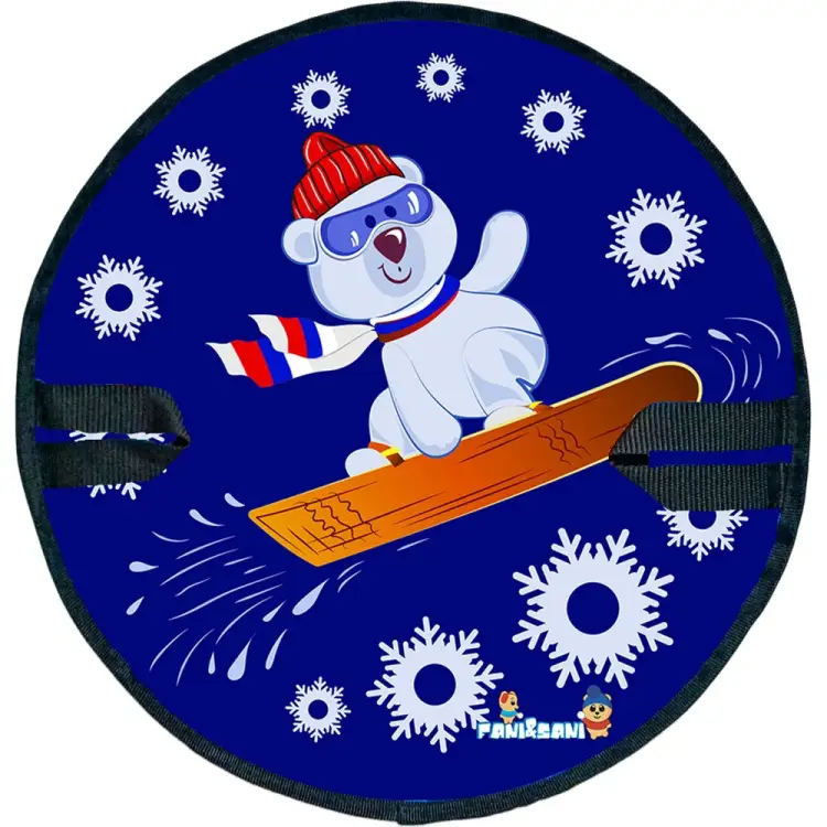 Круглая ледянка Fani&Sani медведь на доске 84154