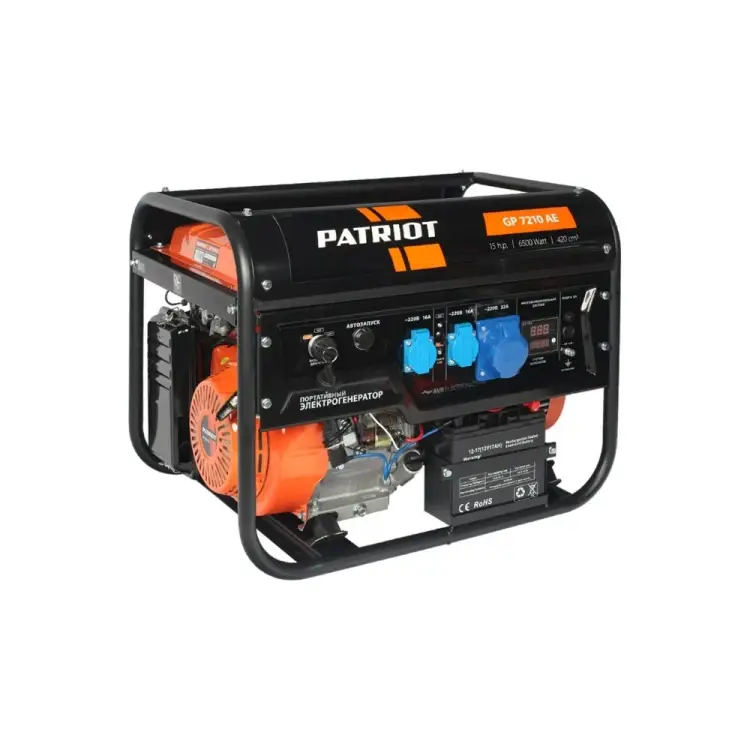 Бензиновый генератор Patriot GP 7210AE 474101590 Бензиновый генератор Patriot GP 7210AE 474101590