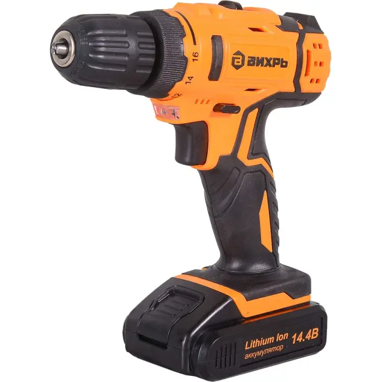 Аккумуляторная дрель-шуруповерт Вихрь ДА-14Л-2KА 72/14/20 Аккумуляторная дрель-шуруповерт Вихрь ДА-14Л-2KА 72/14/20