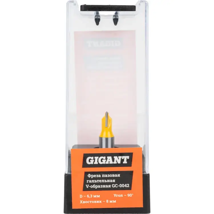 Пазовая гальтельная V-образная фреза Gigant GC-0042