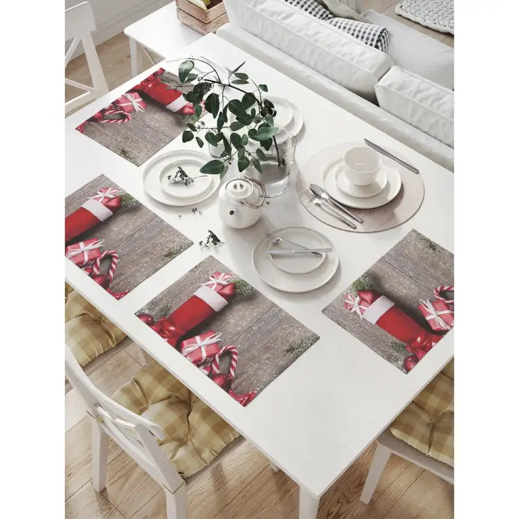 Комплект тканевых салфеток для сервировки стола JOYARTY np_20301