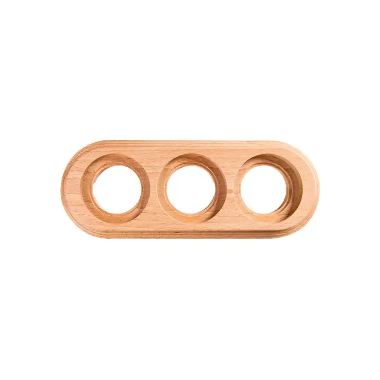 Трехместная рамка для монтажа с декоративной трубой Bironi BF1-630-10/T