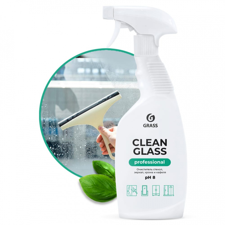 Очиститель стекол и зеркал Grass Clean Glass Professional