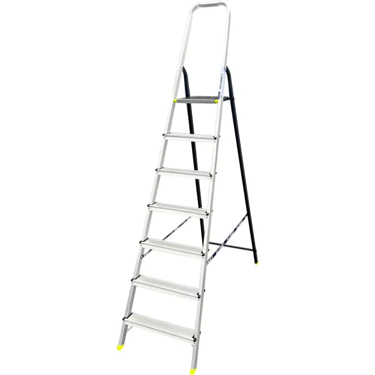 Усиленная комбинированная алюминиевая стремянка Алюмет АМS7807 Усиленная комбинированная алюминиевая стремянка Алюмет АМS7807