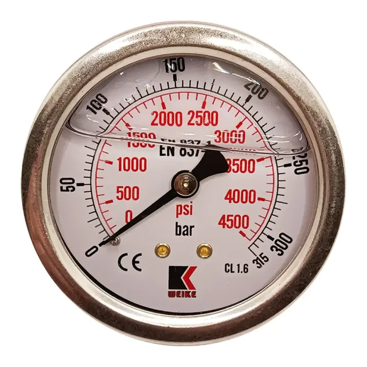 Осевой глицериновый гидравлический виброустойчивый манометр АРКАИМ WKP1007 WKP1007O315D63G14