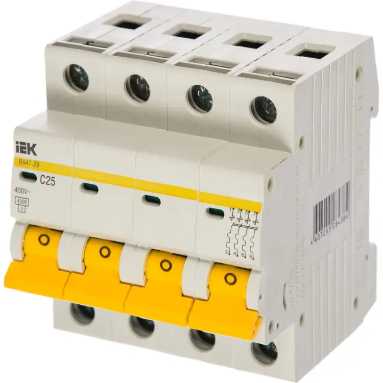 Автоматический выключатель IEK ВА 47-29 MVA20-4-025-C