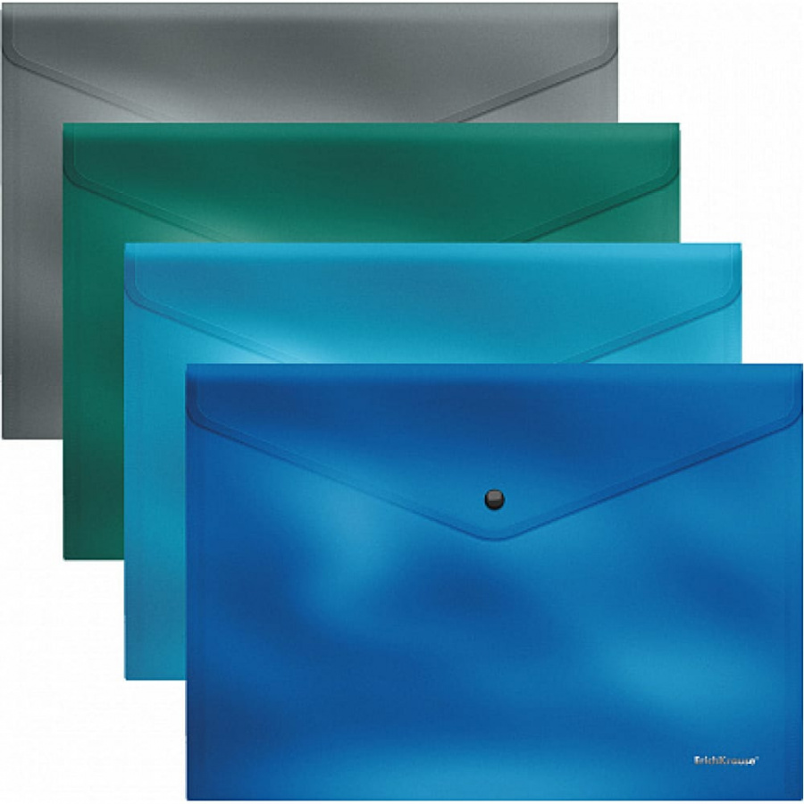 Пластиковая папка-конверт ErichKrause Glossy Ice Metallic