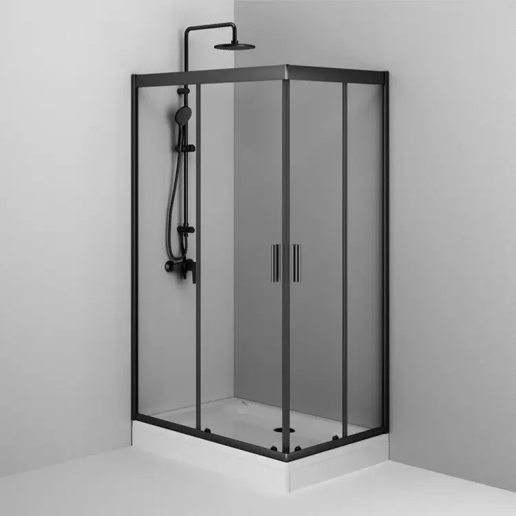 Душевое ограждение AM.PM Gem Twin Slide 120x80 W90G-404-120280-BT