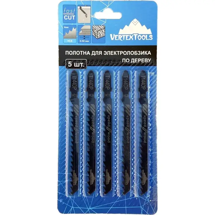 Полотно по дереву для электролобзика vertextools T144DP Полотно по дереву для электролобзика vertextools T144DP
