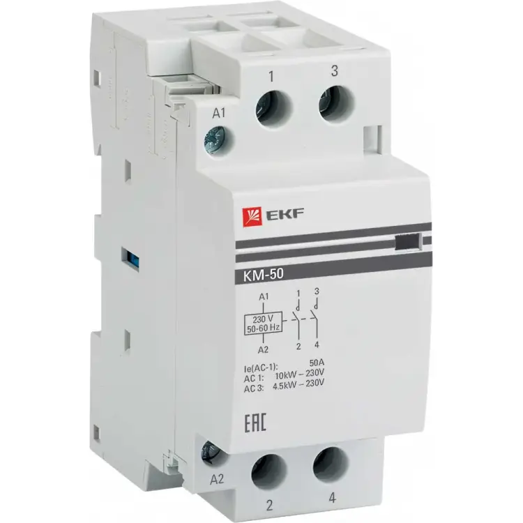 Модульный контактор EKF km-2-50-20