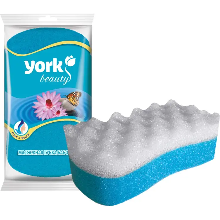 Массажная губка для тела YORK бабочка 11030 Массажная губка для тела YORK бабочка 11030